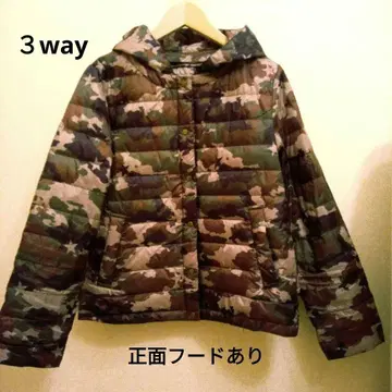 카모 패턴 경량 다운 자켓 간단 3가지 어레인지