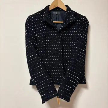 안나 케리 블랙 도트 무늬 자켓 38 포멀에도