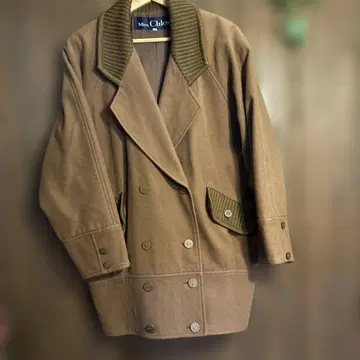 Miss Chloe 울 더블 브레스트 자켓