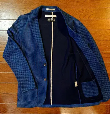 맨즈 멜로즈 BALLY 네이비 테일러드 자켓 니트 자켓