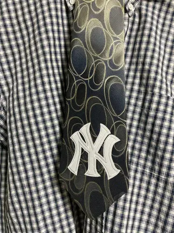 넥타이 NY 로고 Cityboy 짧은 기장 해외 양키스 얼룩 없음