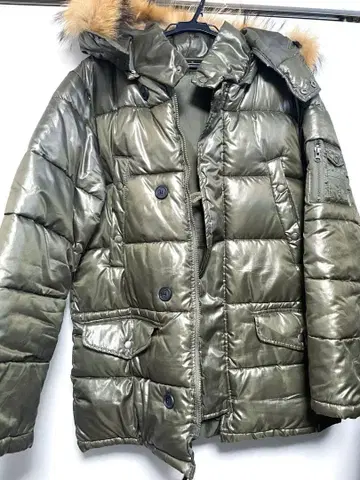 UNDERCURRENT 올리브 그린 다운 자켓 L 남성용