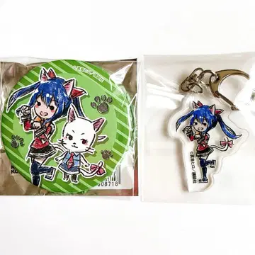 FAIRY TAIL 고양이의 날 그래프아트 캔뱃지 아크릴 키링 웬디