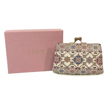 유젠 문고 가마구치 지갑 동전 지갑 플라워 정원 코인 케이스