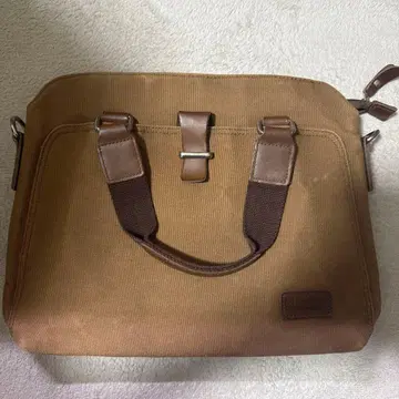 브라운 캔버스 비즈니스 백