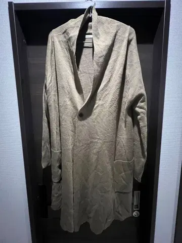 베이지 롱 코트 L 사이즈