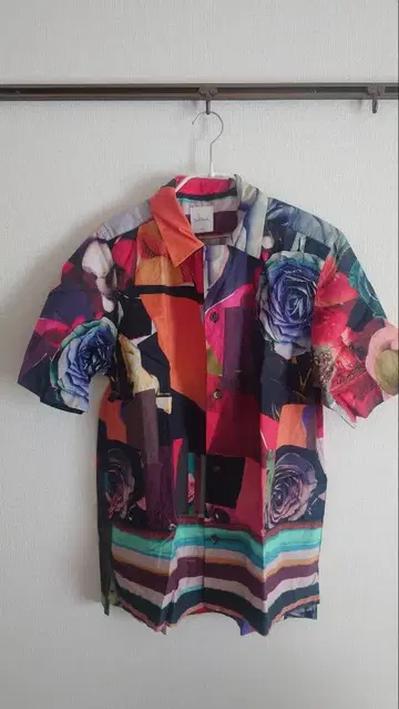 폴 스미스 컬러풀 꽃무늬 반팔 셔츠