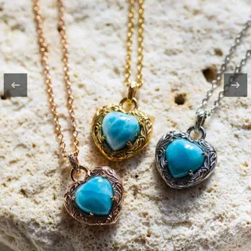 IRIEBEACH 라리마 하트 목걸이