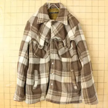 60s CANADA제 John David 울 자켓 ML 브라운 aw60