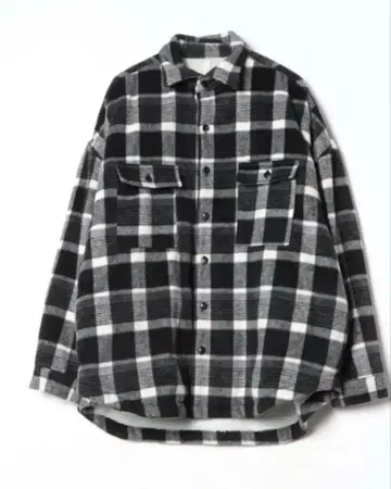 체크 보아 자켓 체크 무늬 보아 XL 방한 자켓 아우터 따뜻함