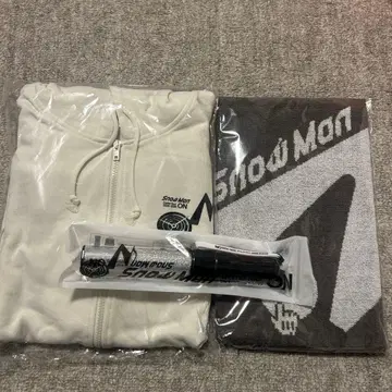 Snow Man 후드티 타월 응원봉 세트