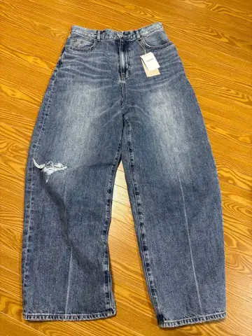 카프네 데미지 가공 블루 데님