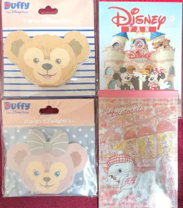 디즈니 메모 4세트 더피 셰리메이 페이스 메모 포함