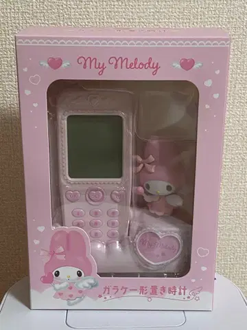 [ 새상품 미개봉 ] 산리오 폴더폰형 탁상시계 마이멜로디