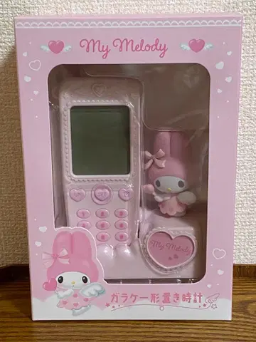 [ 새상품 미개봉 ] 산리오 폴더폰형 탁상시계 마이멜로디