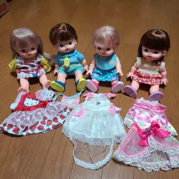 컬러풀 인형 세트 4체