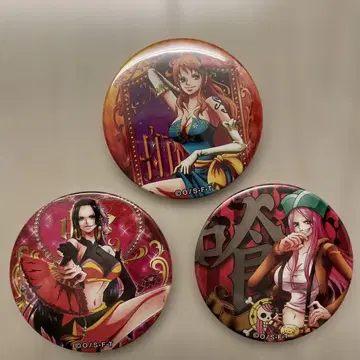 ONE PIECE 캐릭터 캔뱃지 세트 나미 행콕 보니 3개 세트