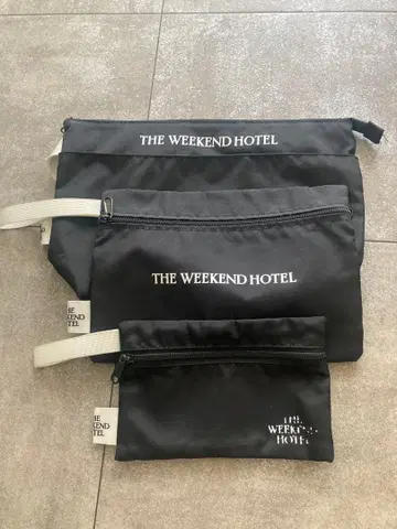 THE WEEKEND HOTEL 파우치 2세트 블랙
