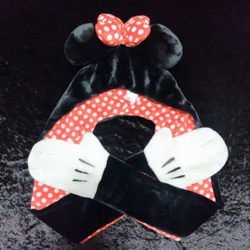 새상품급 도쿄 디즈니 리조트 미니 머플러 캡 도트 물방울 레어