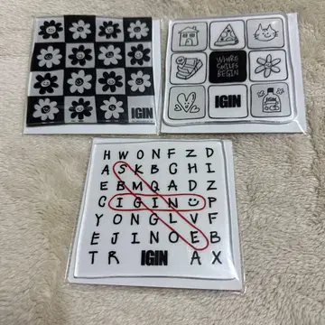 IGIN 아크릴 코스터 3세트