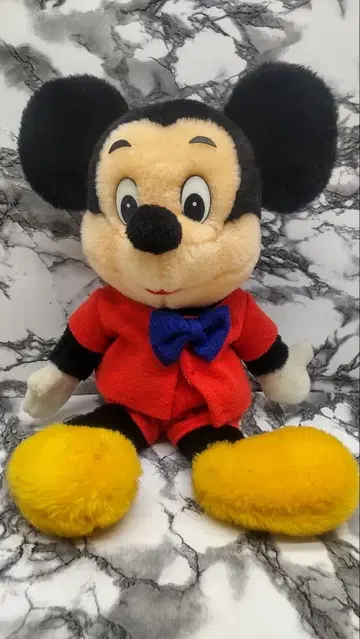 미키 봉제 인형 빈티지 1980년대 새상품급 디즈니
