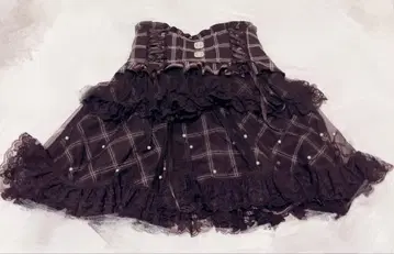 [ NOEMIE ] 백리본 펄 튤 티어드 치마바지