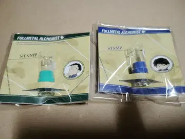 강철의 연금술사 스탬프 로이 머스탱 휴즈 세트 도장