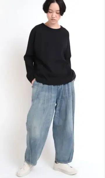 URCH RNA 이지 벌룬 콕 팬츠 데님