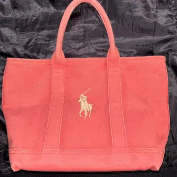 랄프 로렌 토트백 캠퍼스 크림슨