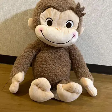 호기심 많은 조지 빨간 볼 슈퍼 라지 봉제 인형