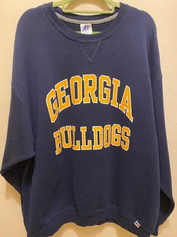Russell GEORGIA BULLDOGS 트레이닝복 XL 네이비