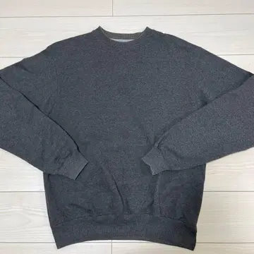 Champion 에코 맨투맨 M 사이즈 다크 그레이