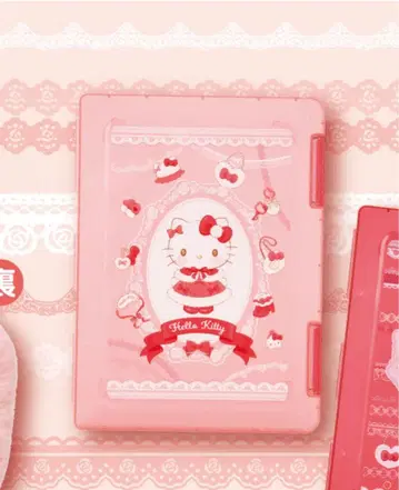 헬로키티 클리어 파일과 소품함 세트