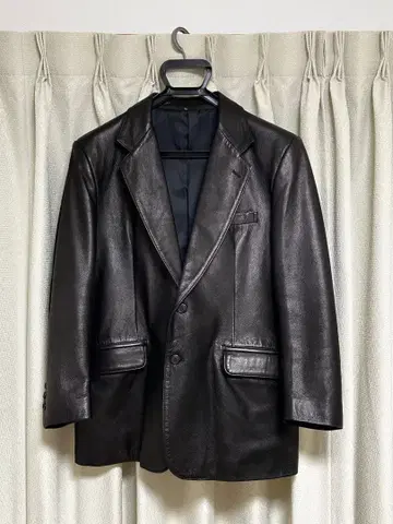 가죽 테일러드 자켓