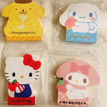 산리오 다이컷 메모 4개 세트