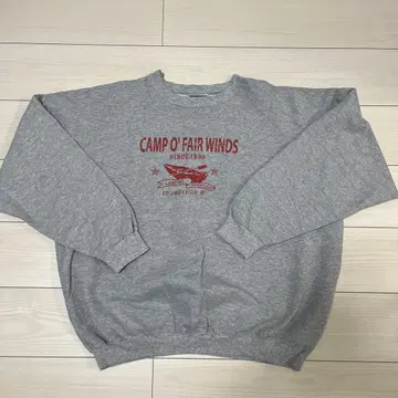 Hanes 그레이 맨투맨 CAMP O' FAIR WINDS