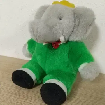 코끼리 바바르 봉제 인형