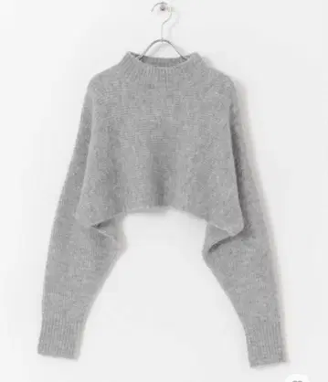 DOORS 알파카 혼방 크롭 니트