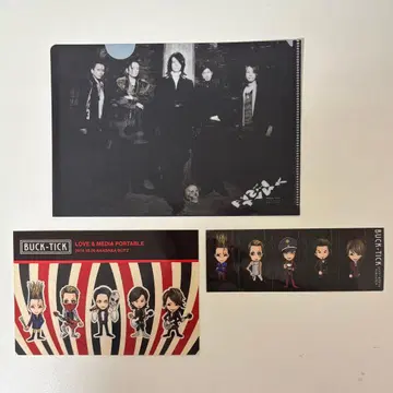 BUCK-TICK 굿즈 세트 미니 클리어 파일 스티커