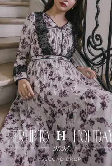 herlipto Grasse Floral Pleated Dress