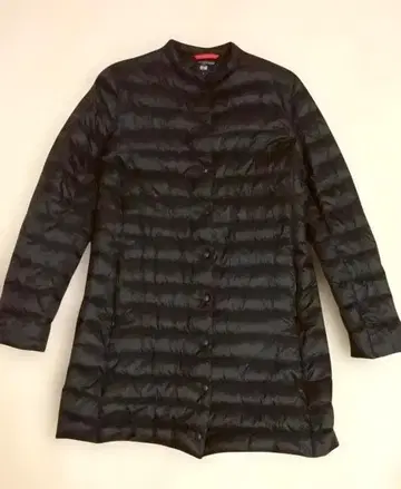 새상품급 유니클로 이네스 다운 코트 블랙