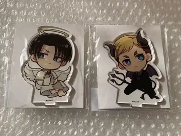 진격의 거인 천사와 악마 아크릴 스탠드 리바이 엘빈