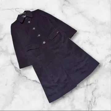 캐시미어 [ 폭시 ] FOXEY ( F ) 롱 코트 아우터 무지 블랙