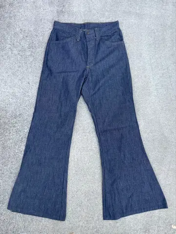 70s TALON 지퍼 벨보텀 데님 팬츠 빈티지