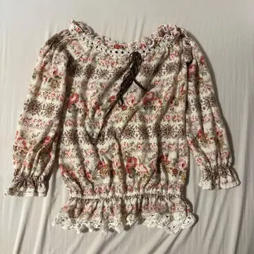 Liz Lisa 꽃무늬 긴팔 튜닉