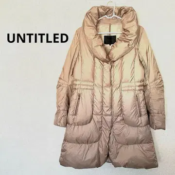 언타이틀 숄카라 하이넥 A라인 다운 코트