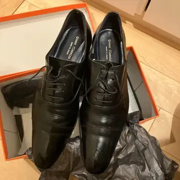 Queen Classico 블랙 가죽 드레스 슈즈 박스 포함