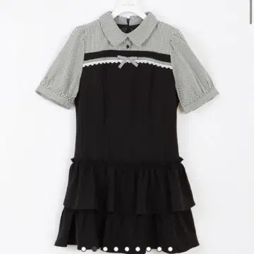 evelyn 도킹 티어드 OP 블랙