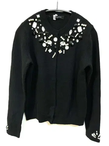 유나이티드 애로우즈 비쥬 가디건 울 모 100% 블랙