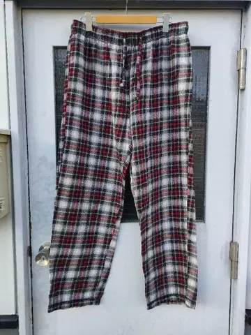 NAUTICA 플란넬 옴브레 체크 패턴 이지 팬츠